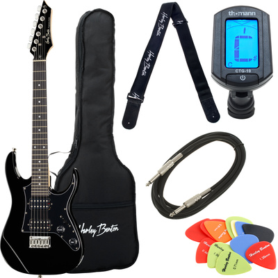 Harley Benton RG-Junior BK Rock Serie trumpa elektrinė gitara