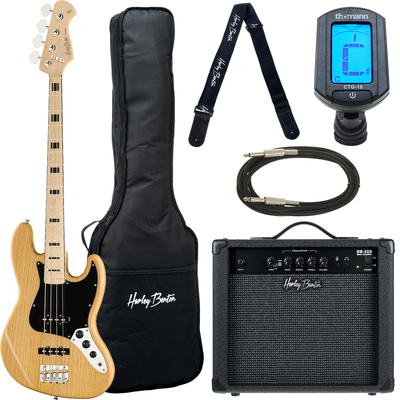 Harley Benton JB-75MN NA Vint. Series bosinės gitaros komplektas