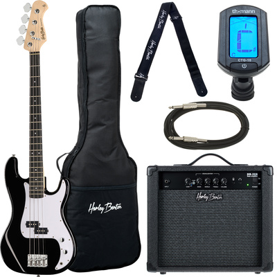 Harley Benton PB-20 BK Standard Series bosinių gitarų komplektas