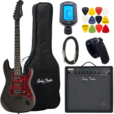 Harley Benton ST-20HSS SBK St. Series elektrinės gitaros komplektas