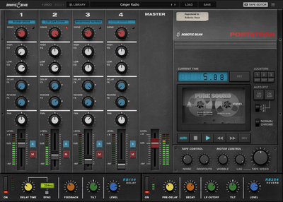 Robotic Bean Portatron virtualus instrumentas