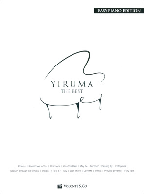 Volonte & Co The Best of Yiruma Easy Piano fortepijonų dainų knyga  