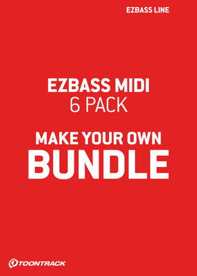 Toontrack EZbass MIDI 6 Pack Bundle muzikos programinė įranga