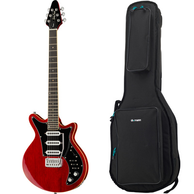 Harley Benton BM-75 Trans Red Deluxe elektrinė gitara