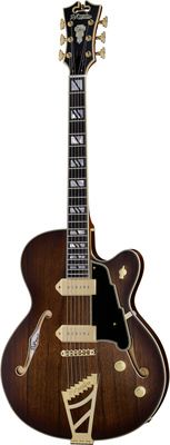 DAngelico Deluxe 59 Satin Brown Burst pusiau akustinė gitara  