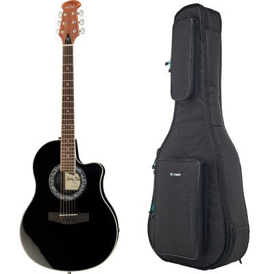 Harley Benton HBO-600BK roundback akustinė gitara  