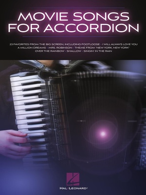 Hal Leonard Movie Songs for Accordion akordeono natų knyga