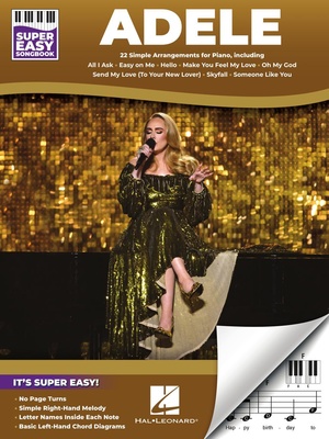 Hal Leonard Adele Super Easy fortepijono dainų knyga