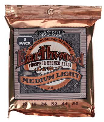 Ernie Ball Earthwood Phosphor Bronze 3 akustinės gitaros stygos
