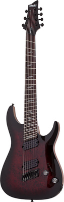 Schecter Omen Elite-7 MS Black Cherry multimēroga elektriskā ģitāra