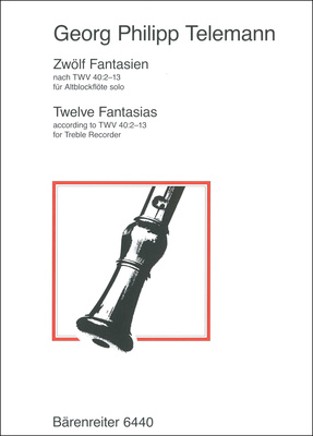 Bärenreiter Telemann 12 Fantasien blokfliuto natos