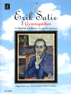 Universal Edition Satie 3 Gymnopédies literatūra klasikiniam blokfliutui