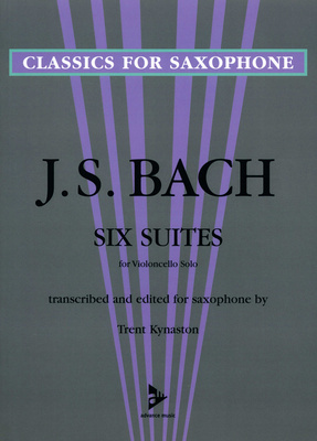 Advance Music Bach 6 Suiten saksofono natų literatūra