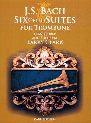 Carl Fischer Bach 6 Suiten trombono literatūra