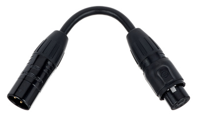 ADJ DMX 3-pin M to 5-pin F IP65 DMX kabelis  