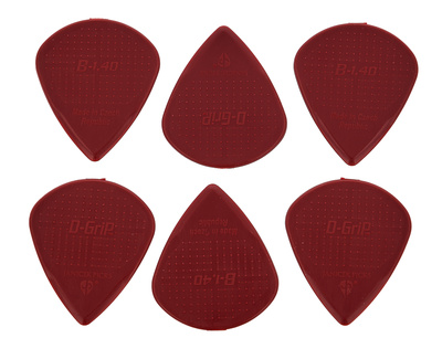 D-Grip Picks Jazz B Nylon W.Red 1,40