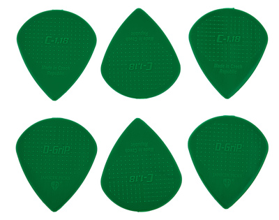 D-Grip Picks Jazz C Nylon DGreen 1,18