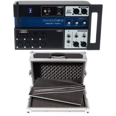 Soundcraft Ui12 Case Bundle skaitmeninis mikšerinis pultas