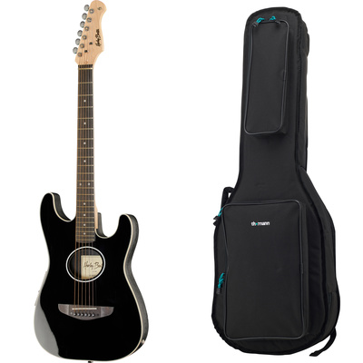 Harley Benton ST-Acoustic Black Bundle akustinė gitara