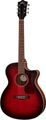 Guild OM-240CE Satin Oxblood Burst akustinė gitara