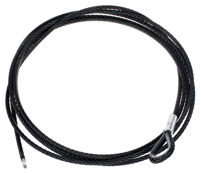 Stairville Steelwire Safety 500cm/8mm Bk saugos lynas  