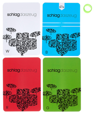 Schlag das Zeug Spielkarten-Set Level 3 būgnų mokymo kortų rinkinys