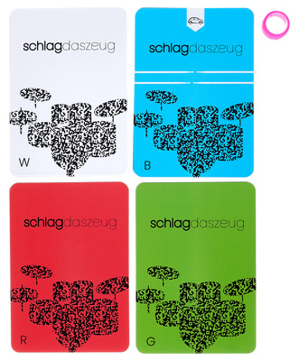 Schlag das Zeug Spielkarten-Set Level 5 būgnų mokymo kortelių rinkinys
