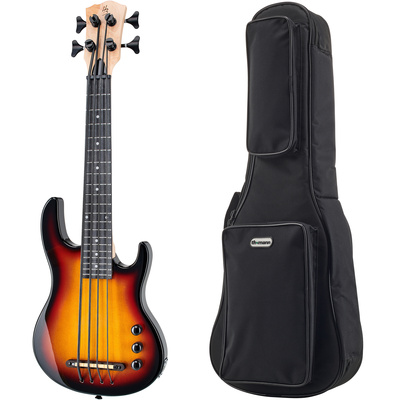 Harley Benton Solid U-Bass Sunburst komplektas bosinė ukulelė