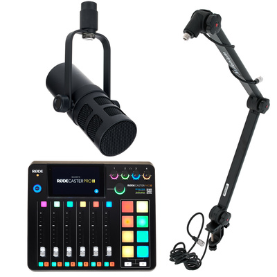 Rode Rodecaster Pro II Mic Bundle1 kelių takelių įrašymo įrenginys