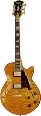 DAngelico Excel SS XT Vintage Nat Quilt pusiau akustinė gitara