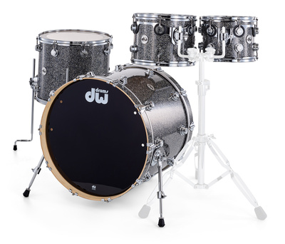 DW Finish Ply Stand Black Galaxy premium būgnų komplektas