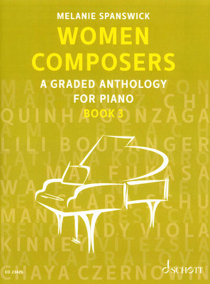 Schott Women Composers 3 klasikinė fortepijono literatūra
