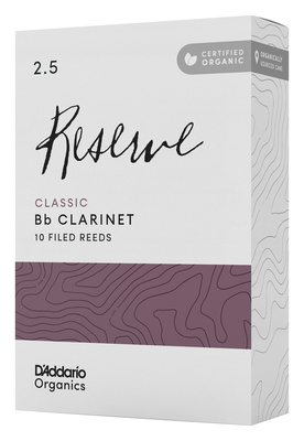 DAddario Woodwinds Organic Reserve Cl. CLAR 2.5 Bb klarneto liežuvėliai (prancūziški)