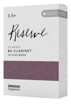 DAddario Woodwinds Organic Reserve Cl. CLAR 3.5+ Bb klarneto liežuvėliai (prancūziški)