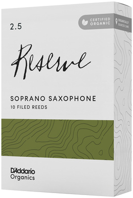 DAddario Woodwinds Organic Reserve SOP 2.5 soprano saksofono liežuvėlis