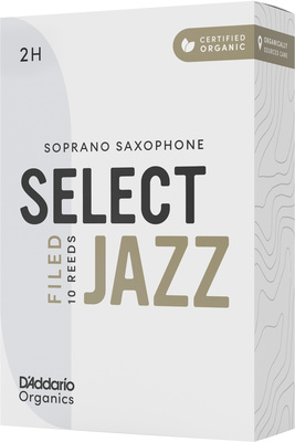 D'Addario Woodwinds Organic Sel. Jazz Filed SOP 2H soprano saksofono liežuvėliai
