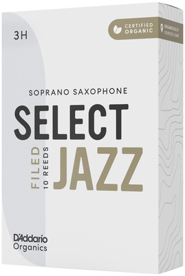DAddario Woodwinds Organic Sel. Jazz Filed SOP 3H soprano saksofono liežuvėliai
