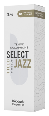 DAddario Woodwinds Organic Sel. Jazz Filed TEN 3M tenorinio saksofono liežuvėlis