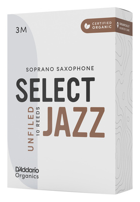 DAddario Woodwinds Organic Sel. Jazz Unf. SOP 3M soprano saksofono liežuvėliai
