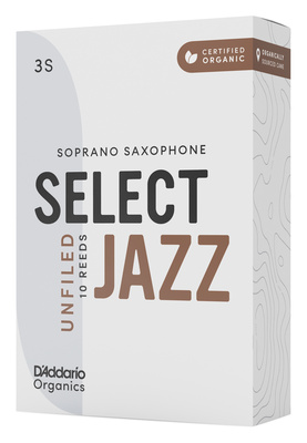 DAddario Woodwinds Organic Sel. Jazz Unf. SOP 3S soprano saksofono liežuvėlis