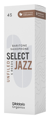 DAddario Woodwinds Organic Sel. Jazz Unf. BAR 4S baritono saksofono liežuvėliai