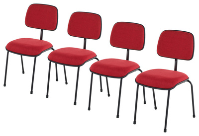 Roadworx Orchestra Chair Red 4pc orkestro kėdės