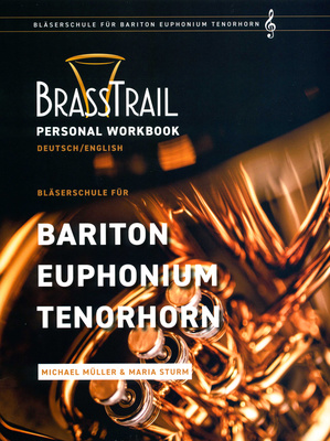 Brasstrail Personal Workbook Treble Clef baritonui, eufonijai ir tenoriniam ragui pamokos