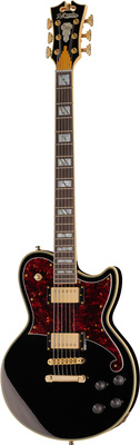 DAngelico DLX Atlantic Bariton Solid BLK elektrinė gitara
