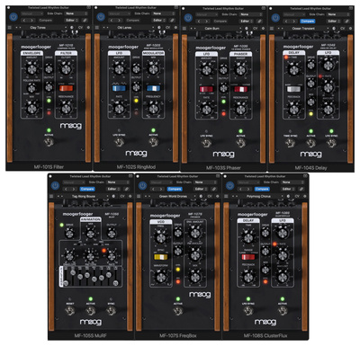 Moog Moogerfooger Effects Plug-ins garso efektų papildiniai