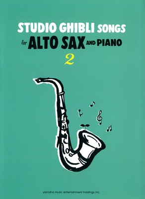 Yamaha Studio Ghibli Songs Alto Sax 2 dainų knygelė saksofonui