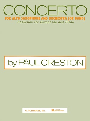 G. Schirmer Creston Concerto Alto Sax saksofono natos