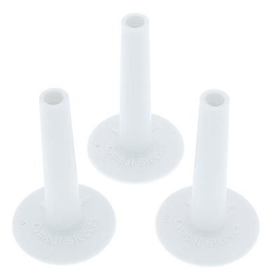 No Nuts Cymbal Sleeves 3 White lėkščių movos