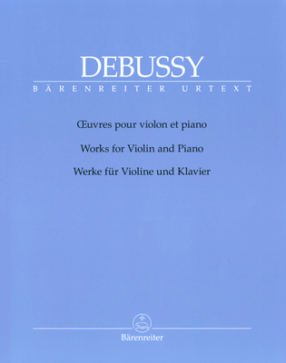 Bärenreiter Debussy Werke smuiko ir fortepijono natos 