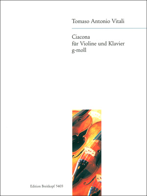 Breitkopf & Härtel Vitali Ciacona g-moll smuiko natos